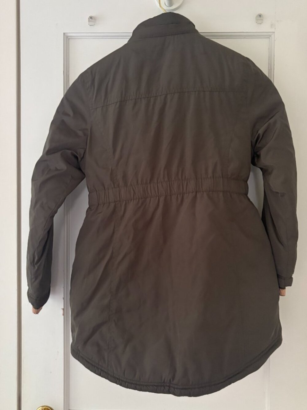MICHAEL Kors Parka Girls Size 10-12 Olive Green with Pink accents - Picture 3 of 10